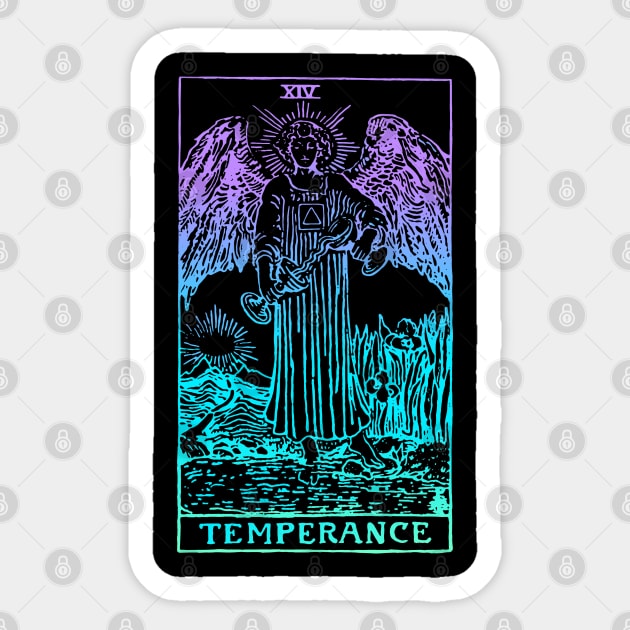 Temperance Tarot Card Sticker by srojas26